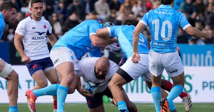 Partido correspondiente a la ventana internacional de rugby por la Copa Kingspan entre Francia y Uruguay